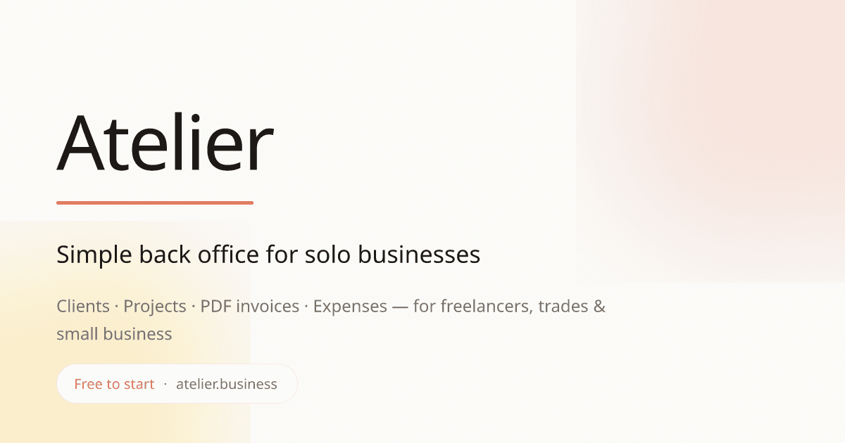 Atelier Business — preview